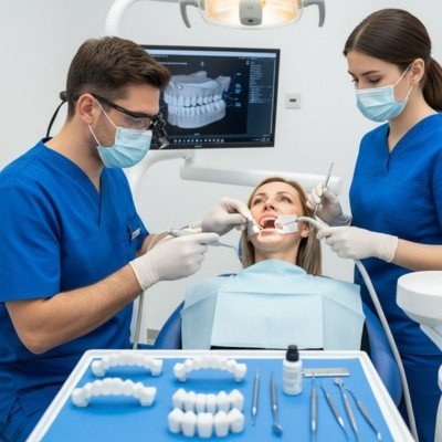 Dental Bridges Crown Placement