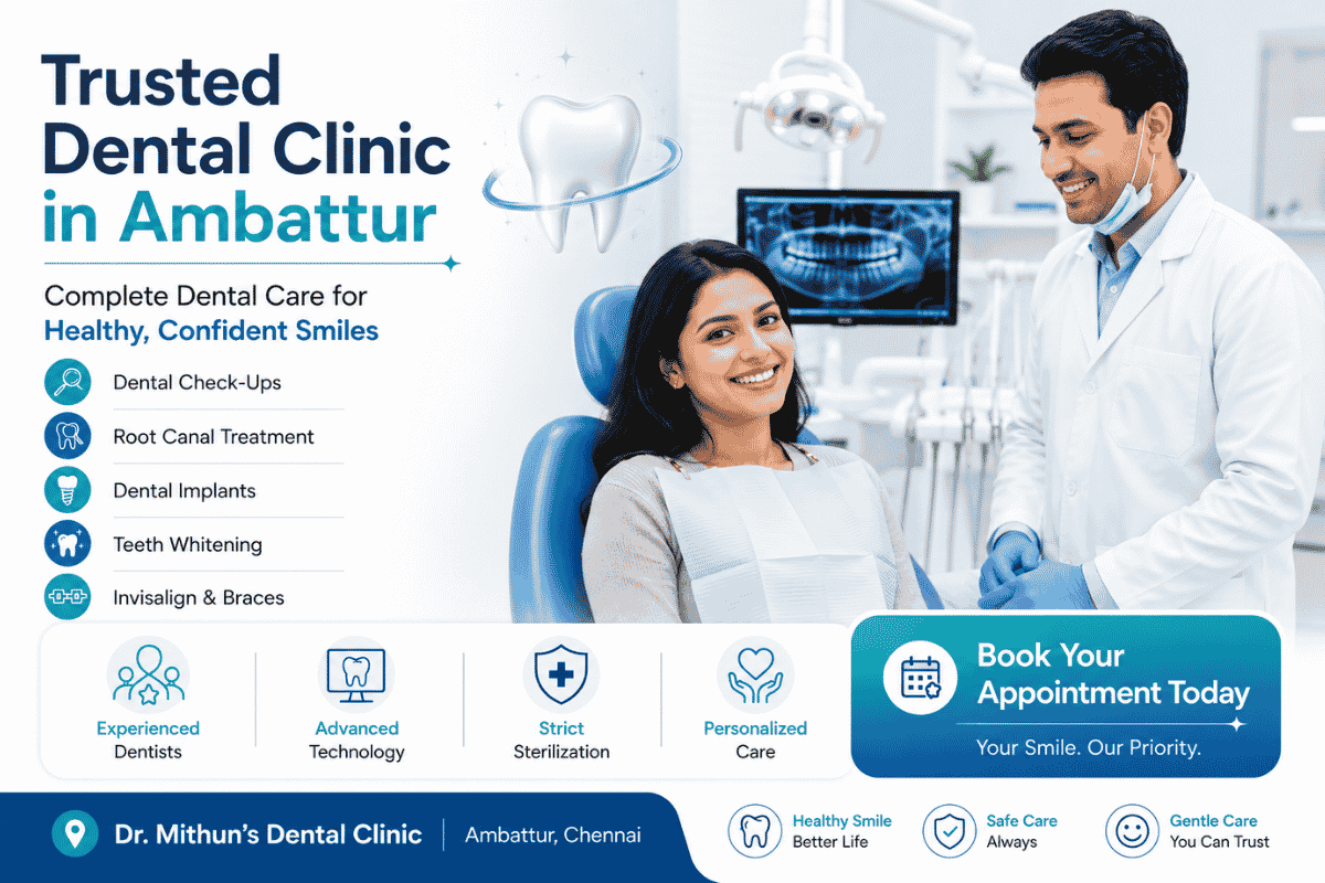 Dental Clinic Near Me in Ambattur | Trusted Dental Care at Dr. Mithun’s Dental Clinic